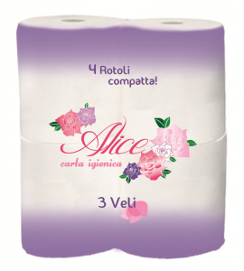 Carta igienica 4 rotoli Compatta